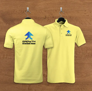 100 Pcs Corporate Logo Print Matty Collar tshirts For Corporate Prom ELECTRO APPARELS